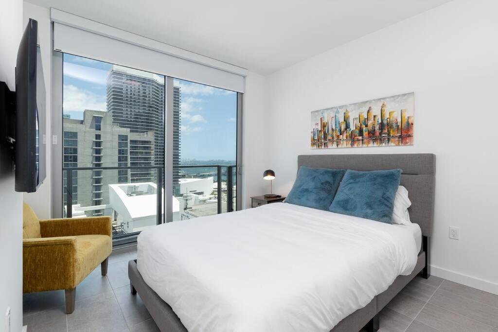 Amazing 2 Bedroom 30Th Floor Downtown Free Parking Miami Buitenkant foto