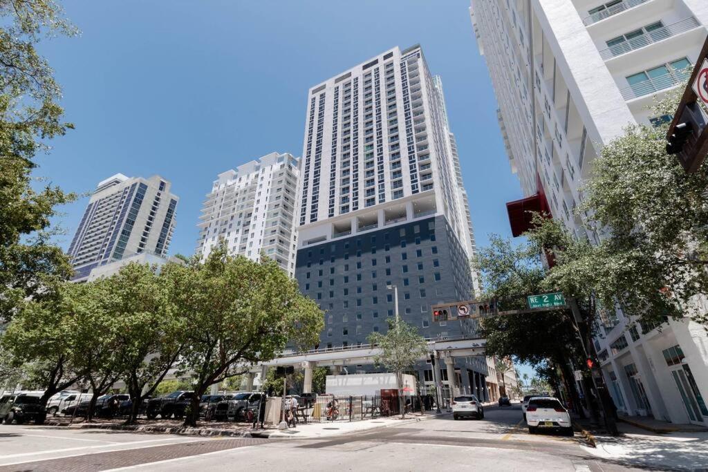 Amazing 2 Bedroom 30Th Floor Downtown Free Parking Miami Buitenkant foto